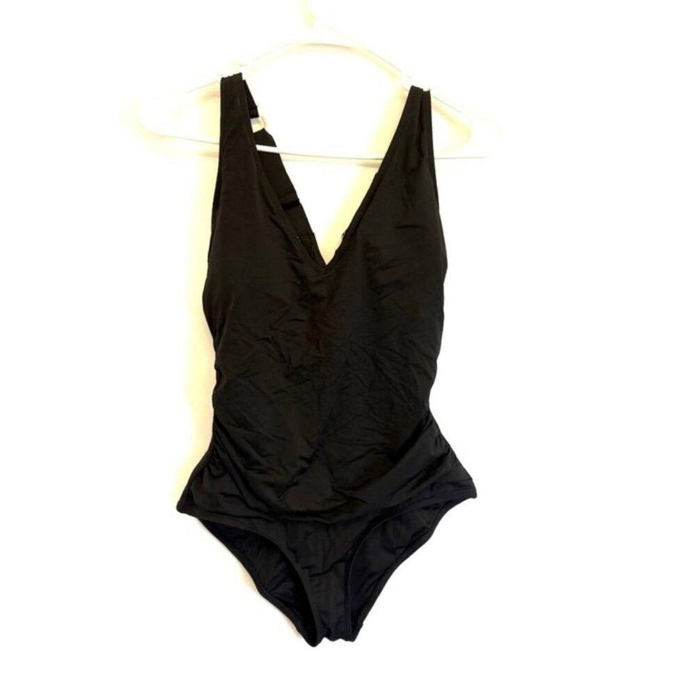 Anne Cole Women’s Black One Piece Swimsuit Size 10